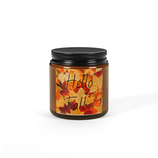 Hello Fall Candle