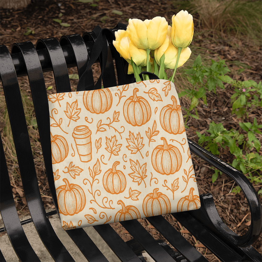 Pumpkin Spice Stroll Tote Bag