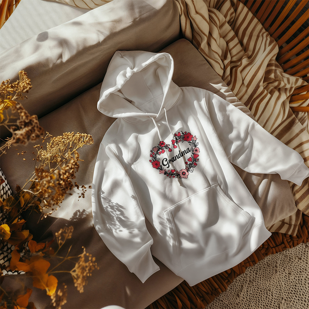 Grandma's Love in Bloom Hoodie